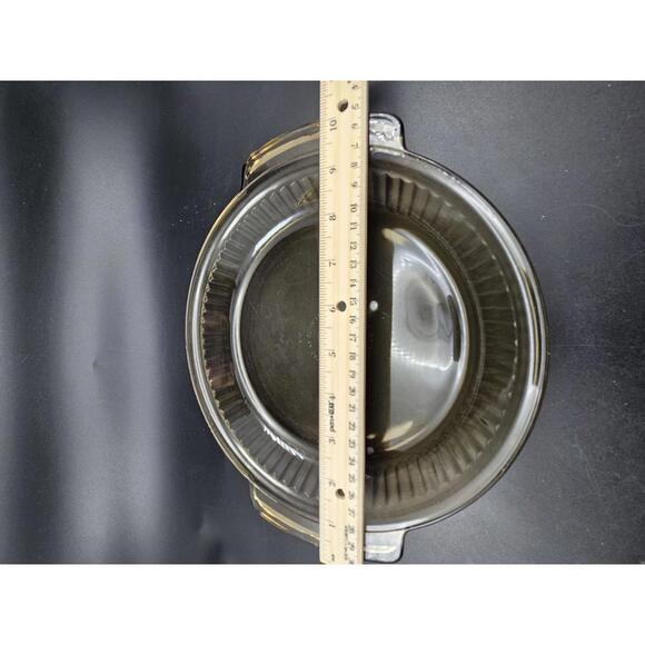 Vintage Anchor Hocking Smoke Glass Casserole 1.75 QT (1460) Oven‑Proof USA - Picture 5 of 10